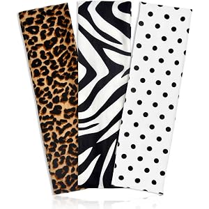 Huachi Polka Dot Headbands for Women Cheetah Soft Non Slip Hair Bands, Head Bands for Women's Hair Trendy, Cute Animal Print