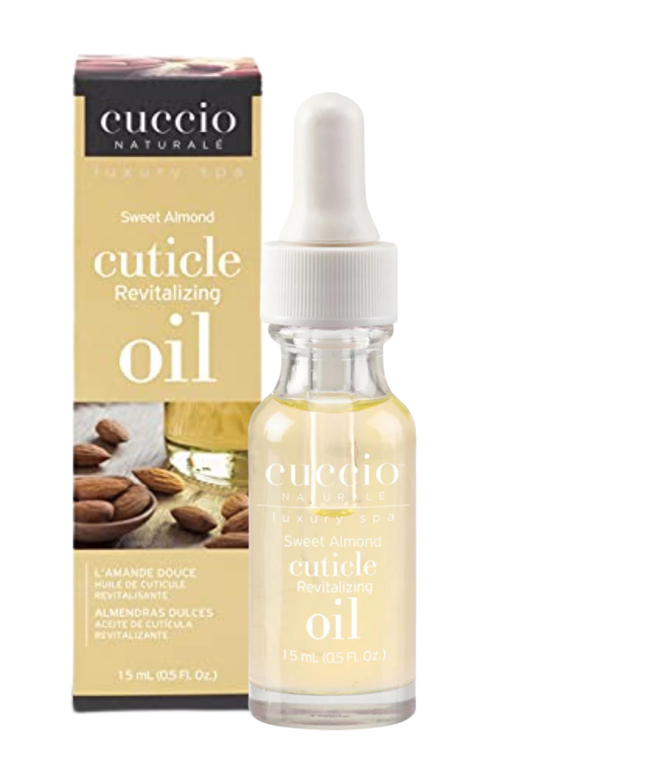 Cuccio Naturale Sweet Almond Cuticle Oil 15ml, Yellow