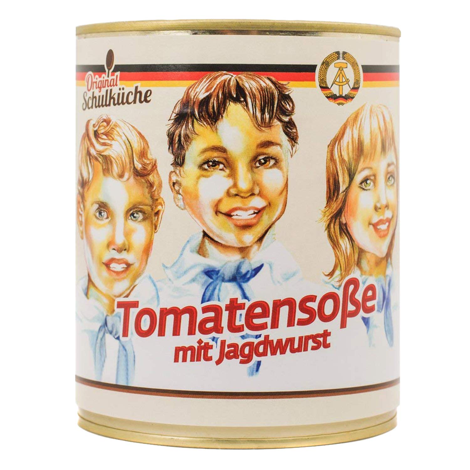 Original Schulkche Tomatensoe mit Jagdwurst