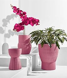 ICBOX Orchids Artificial Flowers 6 PCS Fake Orchids