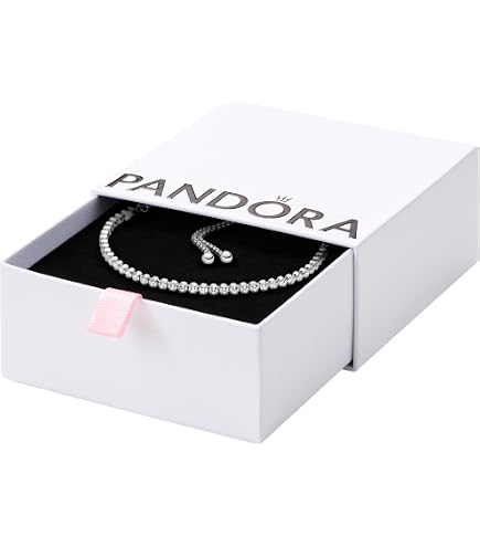 Amazon.com: PANDORA Sparkling Tennis Bracelet - Sterling Silver