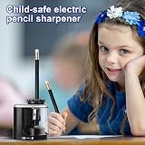 Skaaisont Electric Pencil Sharpener Battery Powered with Container view 2