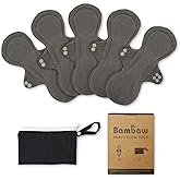 Reusable Pads for Women with Discreet Pouch | Reusable Period Pads | Reusable Sanitary Pads for Women | Sanitary Heavy Pad | Reusable Pads Menstrual | Reusable Incontinence Pads for Women | Bambaw