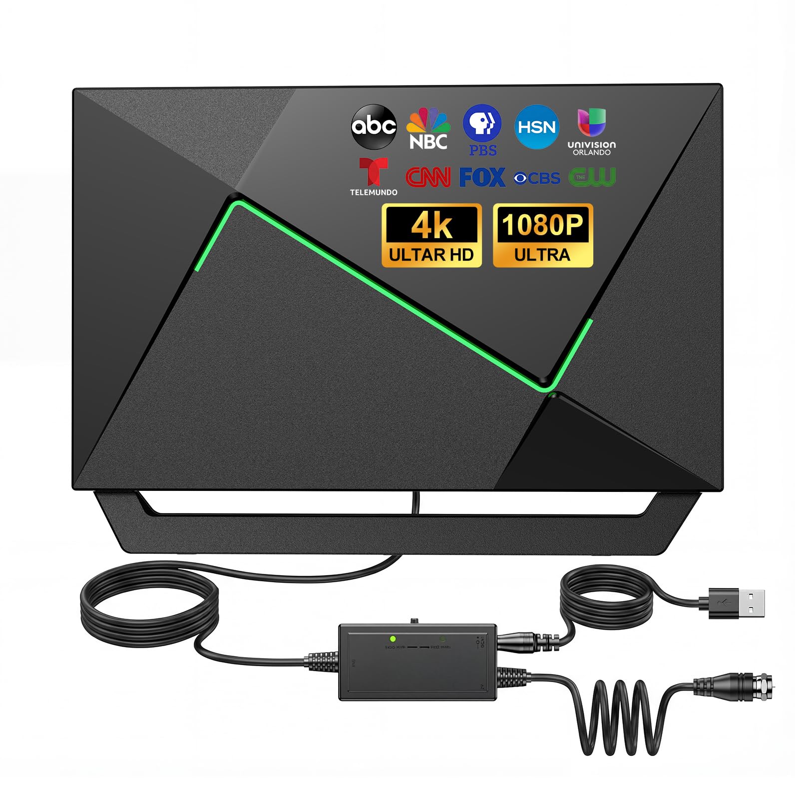 Photo 1 of 2026 TV Antenna for Smart TV Indoor for Local Channels HD Digital Antenna Outdoor Long Range Reception with Amplifier Signal Booster Supports 4K 1080p HD