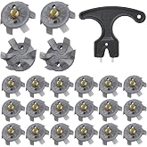 Cozypower 31 Pcs Golf Spikes Cleats Metal Screw with Tool