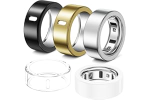 Hexasider 5 Pack Ring Cover Compatible with Oura Ring Gen 4/Oura Ring Gen 3 Horizon/Heritage, Abrasion-Resistant TPU Case for Oura Ring Protector Accessories for Oura Size 9