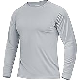 Boladeci Men's UPF 50+ Sun Protection UV SPF Shirts Long Sleeve Lightweight Quick Dry Swim T-Shirts Rash Guard