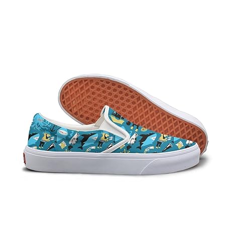 Amazon Com Seerted Pirate Ship Figure Blue Comfortable Sneakers