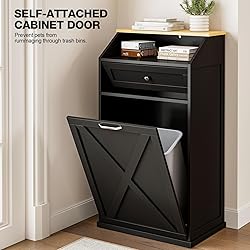 GAZHOME 13 Gallon Tilt Out Trash Cabinet, Upgrade