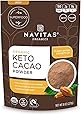 Navitas Organics Keto Cacao Powder, 8 oz. Bag, 15 Servings — Organic, Non-GMO, Fair Trade, High Fat Cacao