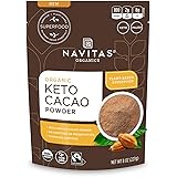Navitas Organics Keto Cacao Powder, 8 oz. Bag, 15 Servings — Organic, Non-GMO, Fair Trade, High Fat Cacao
