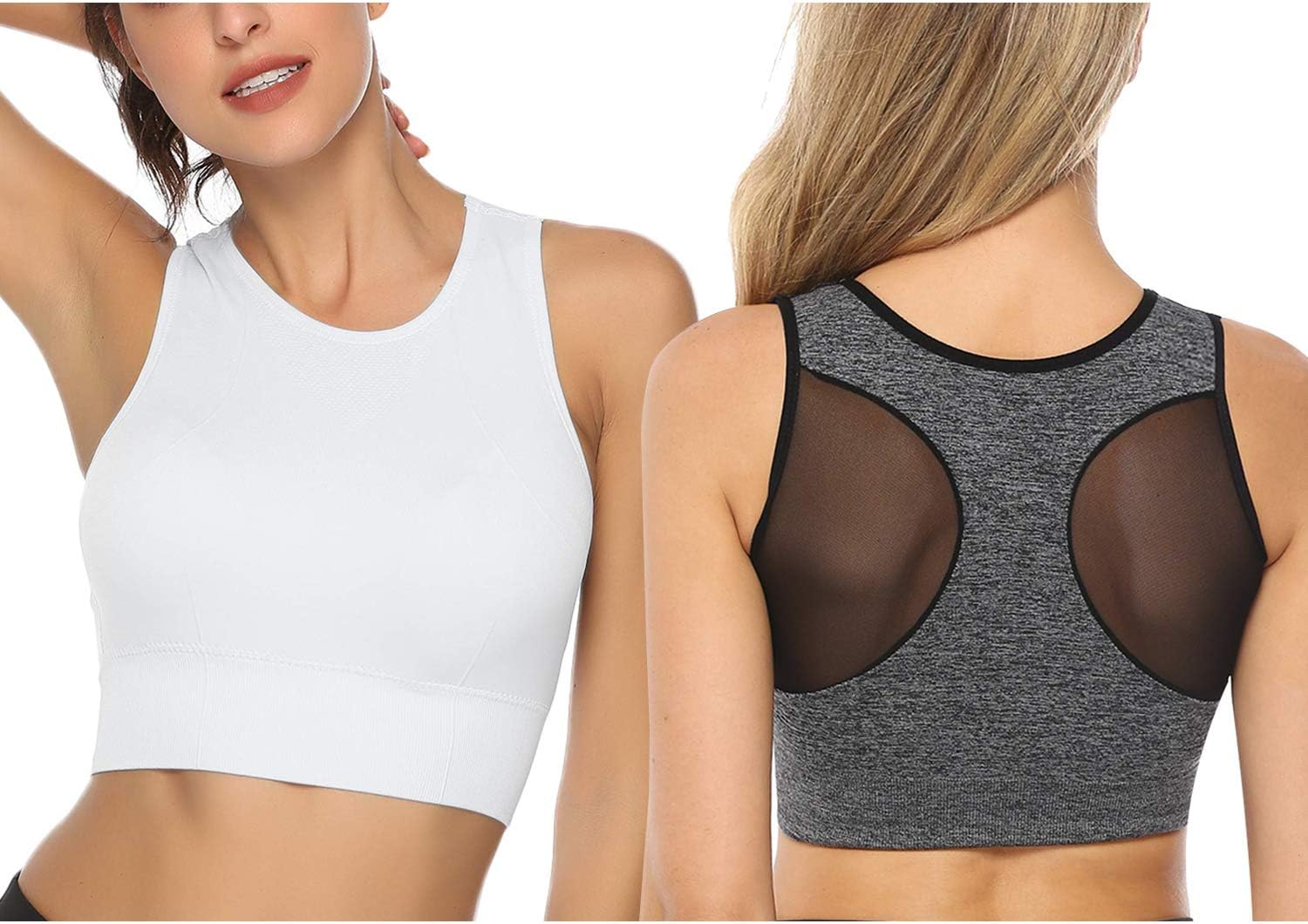 Womens Sports Bras Beauty Back Padded Yoga Bras for Workout