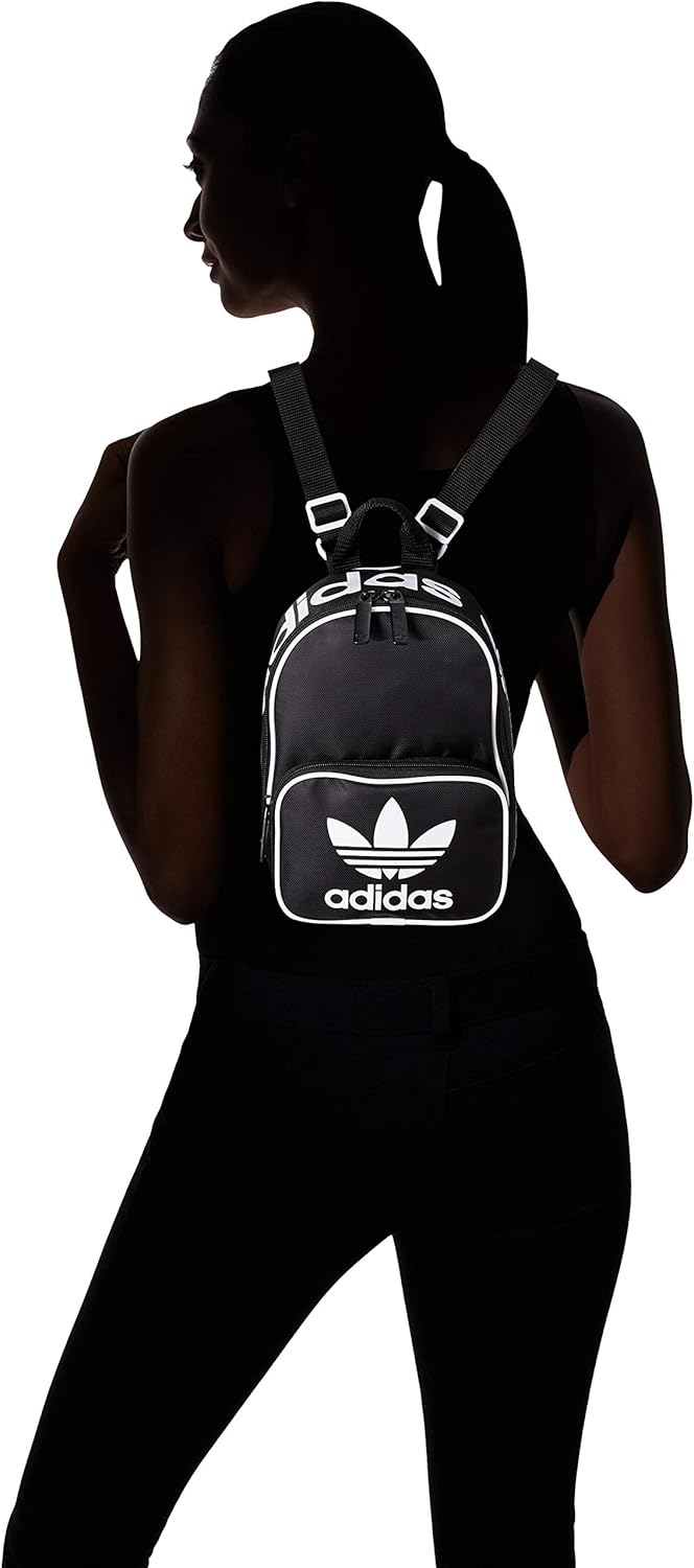 adidas Originals Women's Santiago Mini Backpack, Black, ONE SIZE: Clothing