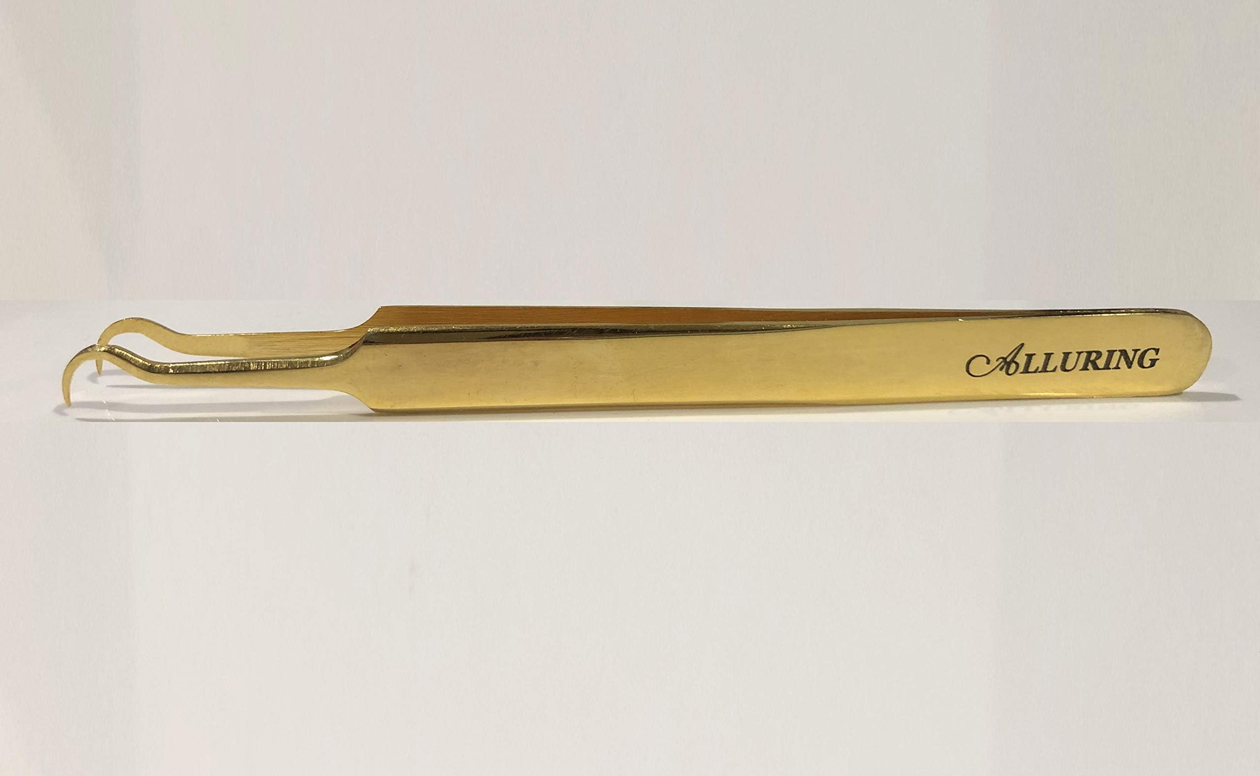 Alluring Gold Tweezers for Eyelash Extension for Volume Lashes 3D, 5D & 6D lashes