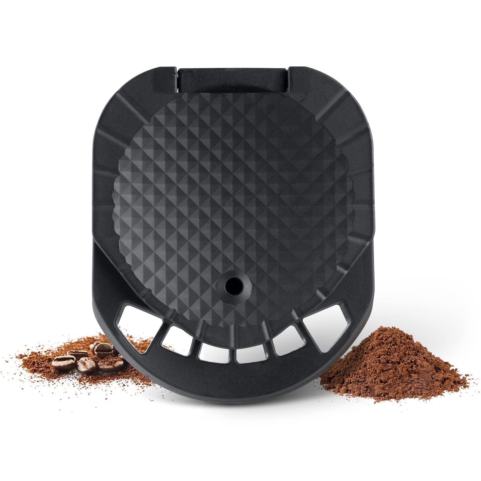 RECAFIMIL Dolce Gusto Coffee Reusable Pods Holder Refillable Coffee Pod Holder Compatible for Dolce Gusto Piccolo XS & Genis S, No Need Capsules, Easy to Use