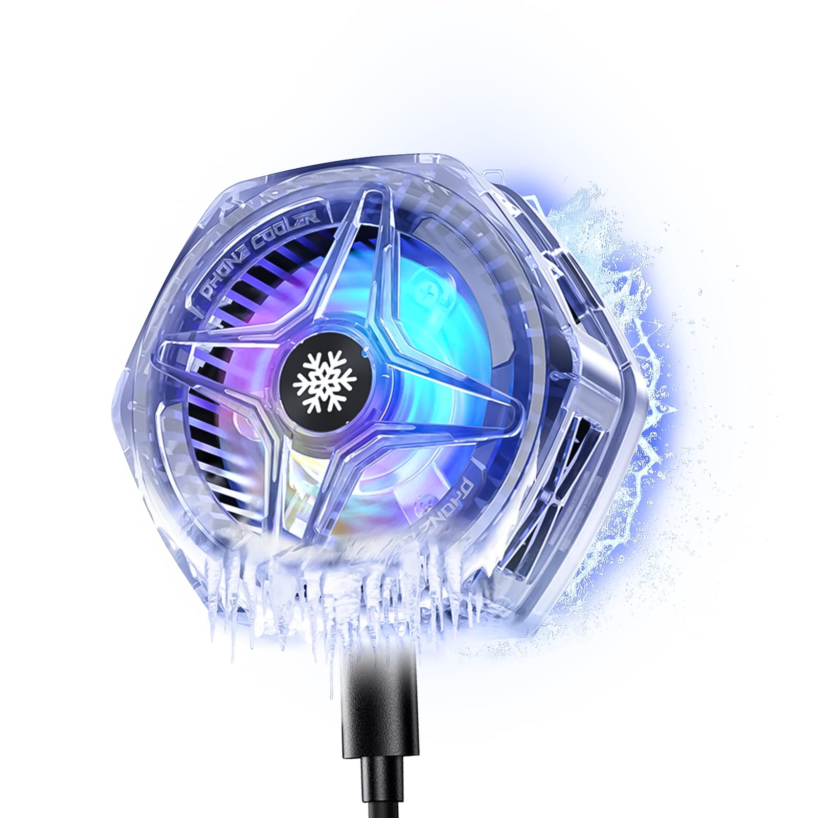 Iphone Magsafe Radiator Phone Cooler for Gaming Streaming Radiator with LED Display ...