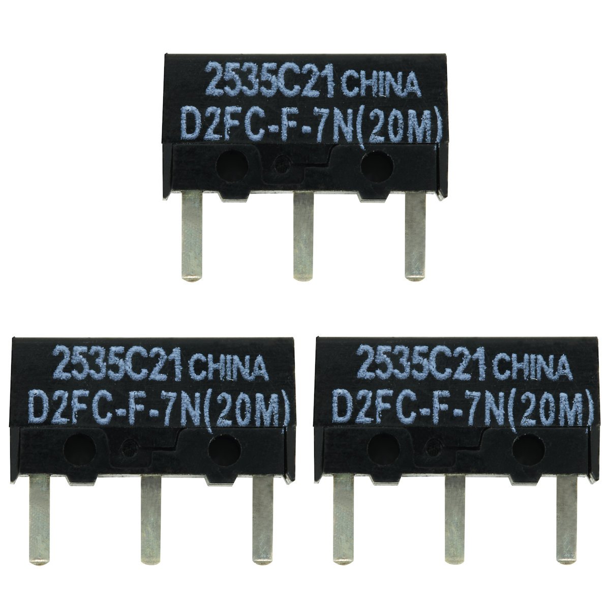 IT-Services Irro 3x D2FC-F-7N(20M) Microswitch Repair Kit suitable for computer mice from Logitech, Razer, Roccat, SteelSeries and others