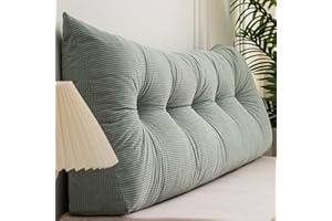 Triangular Headboard Pillow Twin XL, Headboard Bed Pillows Bolster Cushion Bed Bolster, Triangular Backrest for Dorm, Ergonom