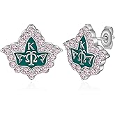 Lieditia AKA Sorority Gifts for Women 925 Sterling Silver Sorority Stud Earrings AKA Jewelry Gifts for Women