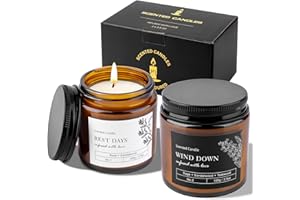 Birthday Gifts Scented Candles Gift for Women Men, Sleep Candles Gift, Natural Soy Wax Aromatherapy Candles, Ideal Gifts for 
