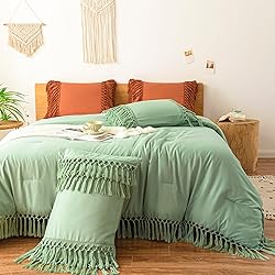 ALEISSEL Sage Green Comforter Set King