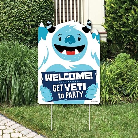 Amazon Com Big Dot Of Happiness Yeti To Party Party