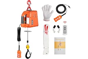 SPPRVINE 3 in 1 Electric Hoist Winch,2200 lbs Manual/Wired/Wireless Remote Control,110/120V Portable Pure Copp Electric Winch Crane, 41ft Lifting Garage Lifter for Garage, Factory, Warehouse, Balcony