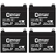 Mighty Max Battery ML35-12 - 12 Volt 35 AH SLA Battery - Pack of 4
