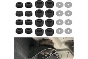 Edicapo Body and Cab Mount Bushing Kit Compatible with Chevy Silverado Sierra 1500/2500 2WD/4WD 1999-2014 Polyurethane Body Cab Mounts Bushings Washers 24PCS Replace: 7-141