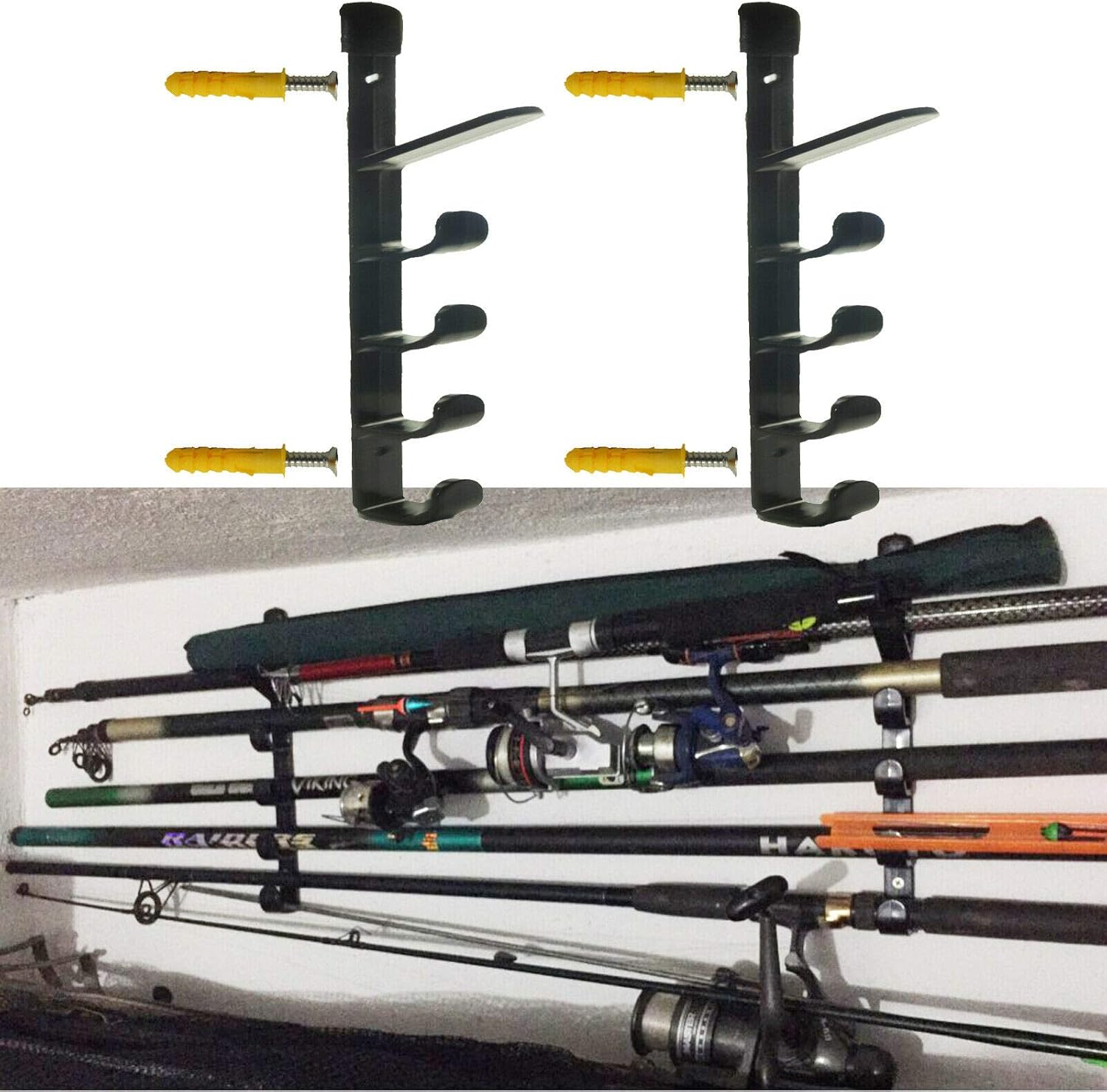 wall rod rack