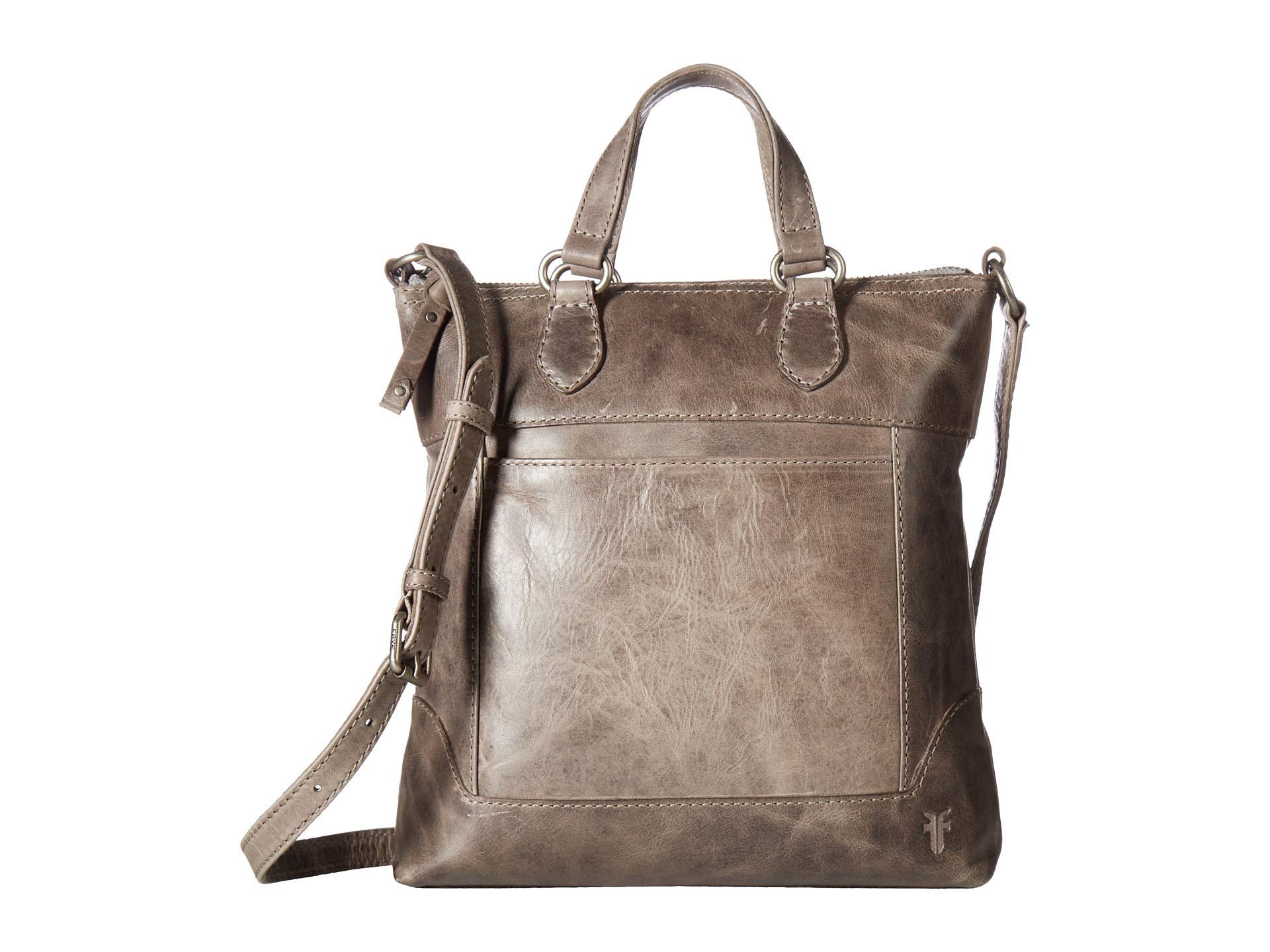 Frye Melissa Leather Tote Bag Crossbody Handbag Zipper Closure Small