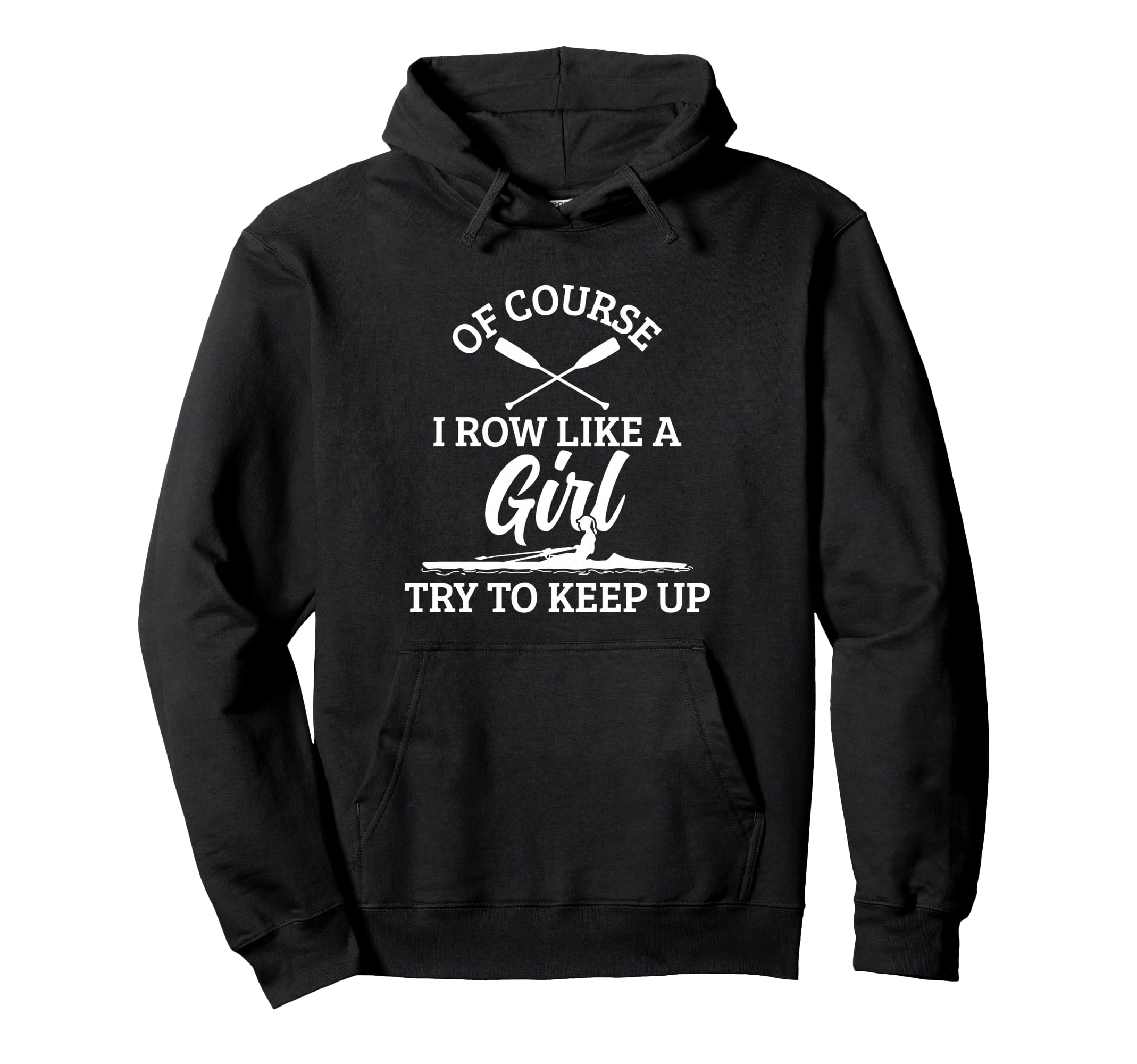Photo 1 of Rowing Girl Crew Funny Rower Coxswain Sculling Pullover Hoodie ( Light Blue)