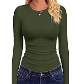 GAYHAY Long Sleeve Shirts for Women Tops Fitted Clothes Fall Fashion 2026 | Basic Tees, Girls School Outfits, Y2k Winter Tshirt, Tight Underscrub, Workout Casual, Cute Trendy Plain Compression Layering