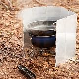 LFSEMINI Stove Windscreen 10 Plates Aluminum with Drawstring Bag Camping view 6
