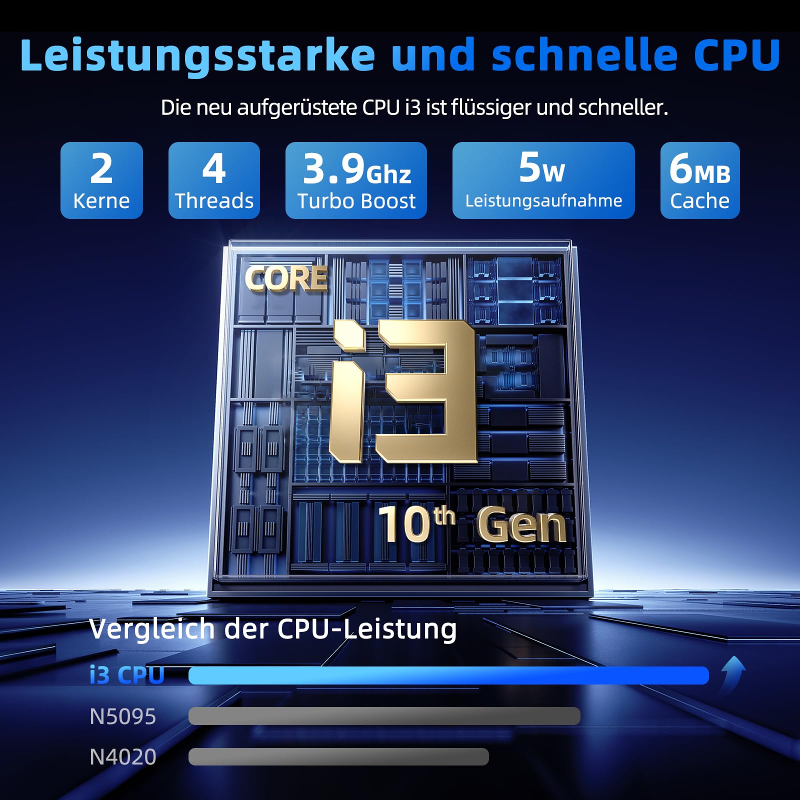 Liuord Laptop 18,5 Zoll 16GB RAM 256GB SSD, Copilot AI Notebook Core i3 (bis zu 3,9 GHz), 8000mAh Akku, Win 11, WiFi 6, FHD Display 180° Betrachtungswinkel, HDMI, USB-C Multifunktionsanschluss 5
