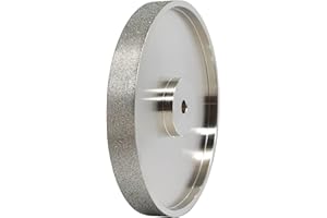 GYTYCATAH CBN Grinding Wheel, Dia 8" x 1" Wide with 1/2" Arbor, Diamond Grinding Wheel for Sharpening High Speed Steel, Grit 80
