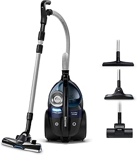 Philips FC9929/09 beutelloser Staubsauger PowerPro Ultimate (750 W, 2,2 L Staubvolumen, Turbodüse für Tierhaare) blau/ schwarz