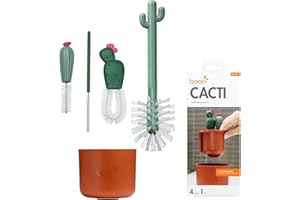 Boon Cacti Bottle Cleaning Brush Set, Terracotta , 4 Piece Set