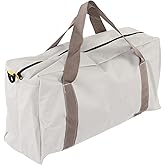Wide Mouth Tool Bag, 20 Inch Large Tool Bag Heavy Duty Tool Storage Bag with Smooth Zipper, Canvas Tool BagTool Tote Bag for Electricians Carpenters