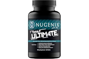Nugenix Total-T Ultimate - Advanced Free and Total Testosterone Booster for Men - 120 Tablets