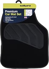 Sakura Pastel Black Floor Mats Car Full Set Universal Fit SS5470 view 2