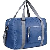 WANDF For Spirit Airlines Personal Item Bag 18x14x8 Foldable Travel Duffel Carry on Weekender Overnight for Women Men