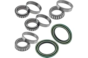 CAROCK 6pcs Front Wheel Hub Bearing Seal Kit Replacement for Ford F150 1976-1996 / Ford Explorer 1991-1994 / Bronco II 1990 / Mazda B3000 B4000 1994-1997 WTA37 WS4250
