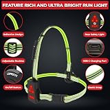LUMEFIT Run Light Chest LED Front Body Torch 500 Lumen USB Rechargeable 120° view 3