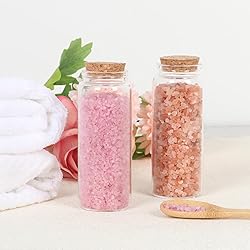 Miukada 150 ml Small Glass Jars with Cork Lids, 2