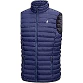 Little Donkey Andy Men's Lightweight Warm Puffer Vest Outdoor Sleeveless Jacket for Golf Hiking Casual Travel