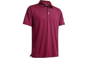 M MAELREG Men's Golf Polo Shirts Short Sleeve Striped Performance Moisture Wicking Dry Fit Golf Shirts for Men