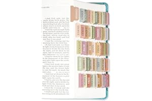 CICPAP Bible Tabs for Women & Men, Laminated Bible Tabs for Study Bible, Boho Theme Bible Tabs for Easy Navigation, Simplify Your Bible Reading Experience with Easy-to-Use Indexing Tabs