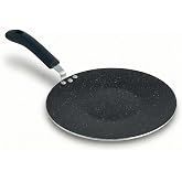 Frynest 12-Inch Nonstick Induction Tawa Pan with Gently Recessed Center for Roti, Dosa, Chapati, Tortillas and Crepes