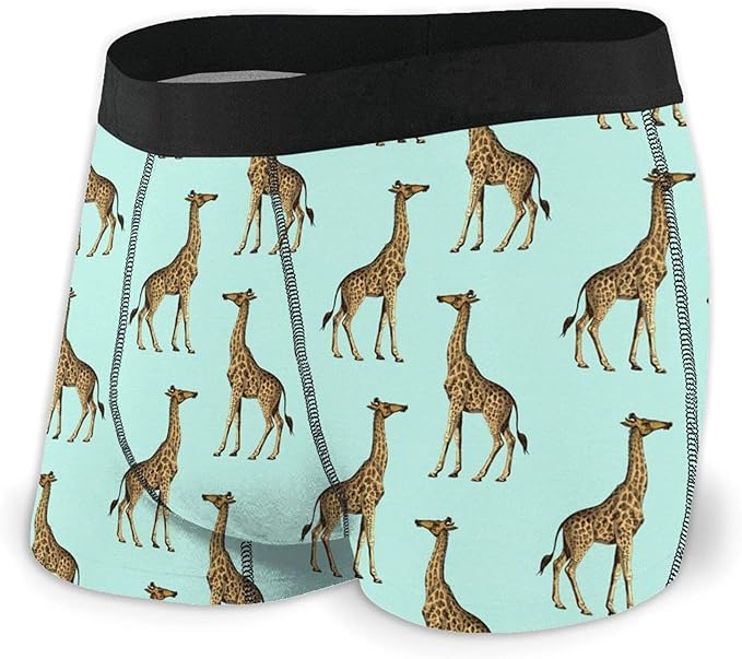 Lovely Giraffes Mens Boxer Briefs Comfort Underwear Classic Cool